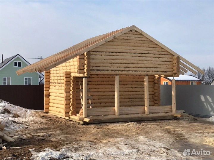 Сруб в чашу 6х5+2