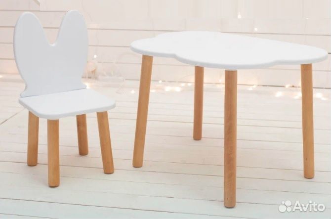 Набор детской мебели стол и стул Зайка