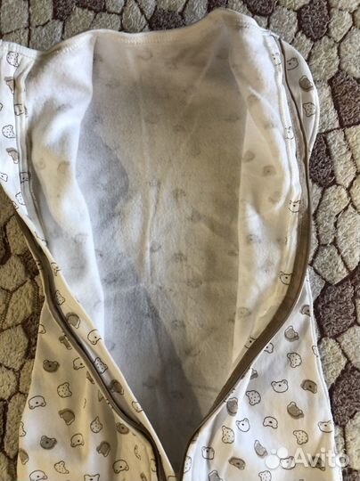 Пеленка кокон на молнии утепленная