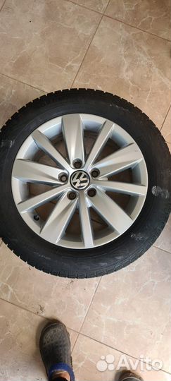 Комплект зимних колес 215 55 16 volkswagen B7