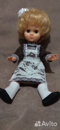 Кукла школьница, времён СССР, рост 37 см