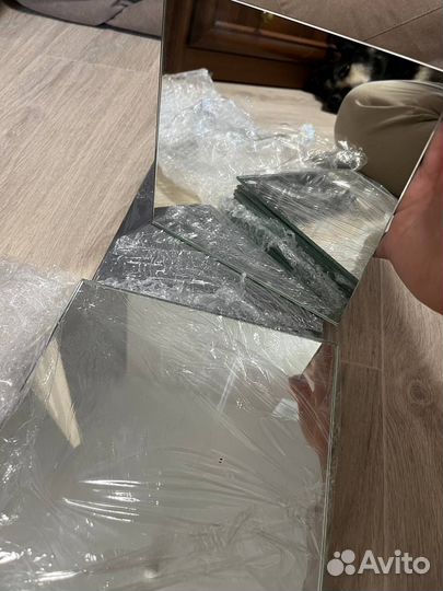 Зеркальная плитка 16 штук. 20 на 20 см