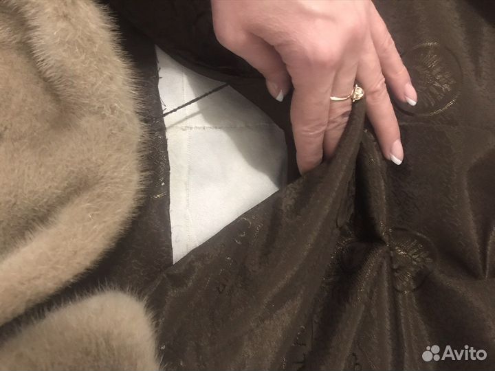 Шуба норковая с капюшоном