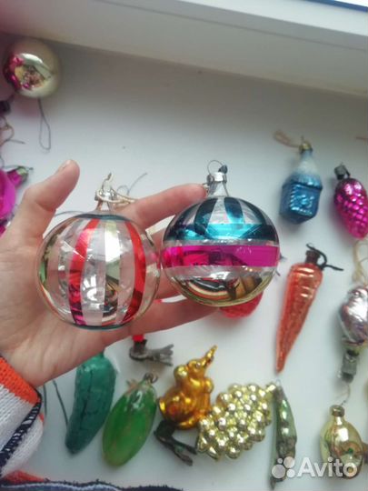 Елочные игрушки СССР глинка