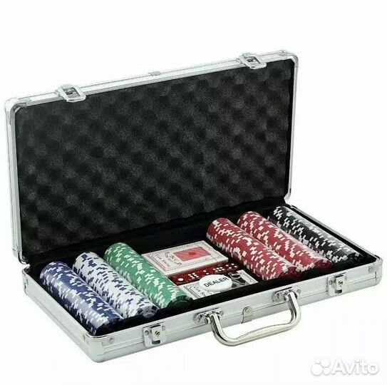 Покерный набор. 500 Фишек.Кейс