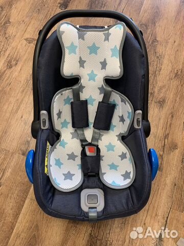 Дышащий матрасик-вкладыш в коляску/автокресло