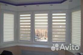 Рулонные шторы зебра