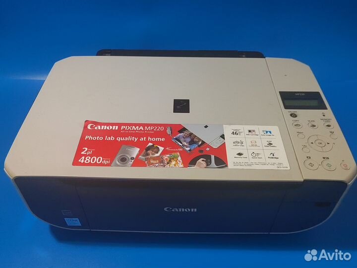 Принтер цветной мфу Canon pixma mp220 заправлен