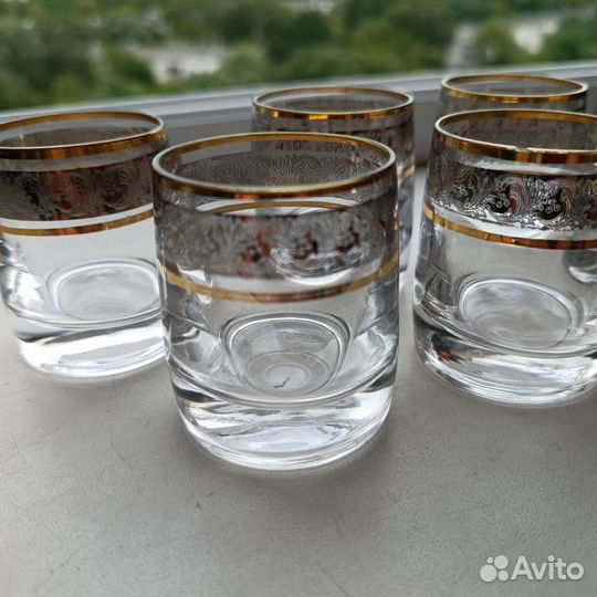 Стопка рюмка для водки хрусталь Bohemia Чехия 6 шт