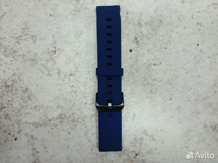 Ремешок силиконовый без кнопки 20мм (Navy Blue)