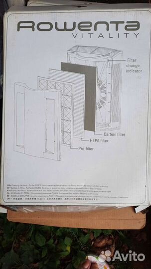 Фильтр для очистителя воздуха rowenta vitality