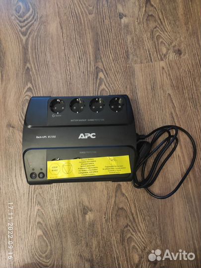 Ибп APC Back-UPS ES BE550G-RS 550 VA (330 W)