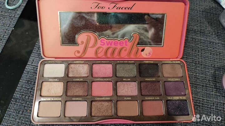 Палитра теней to faced sweet peach оригинал