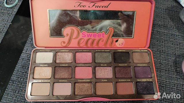 Палитра теней to faced sweet peach оригинал