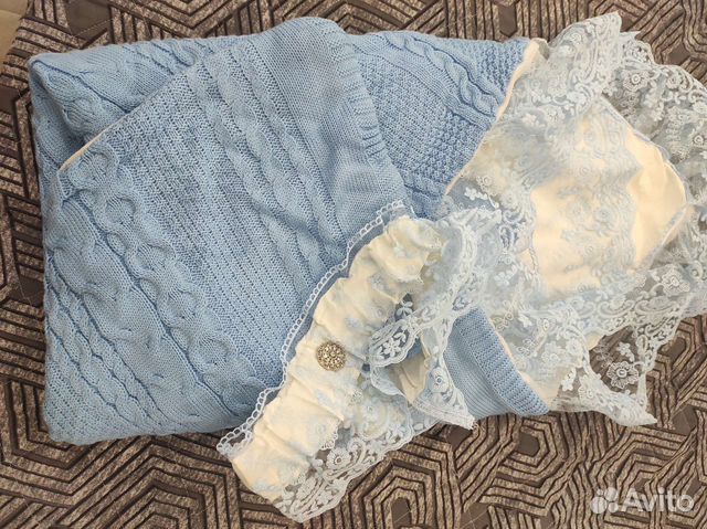 Конверт одеяло на выписку для мальчика