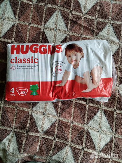 Подгузники huggies 4