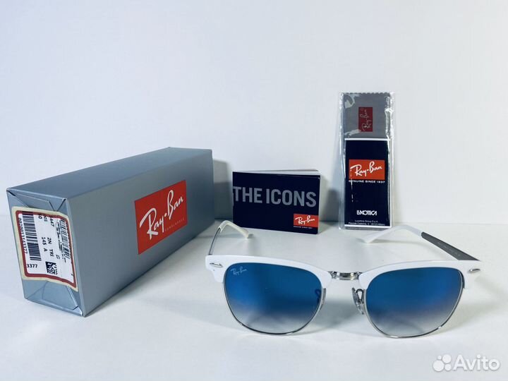 Очки Ray Ban Clubmaster RB 3716 9088/3F металл