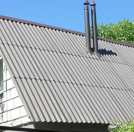 Шиферная черепица волновая