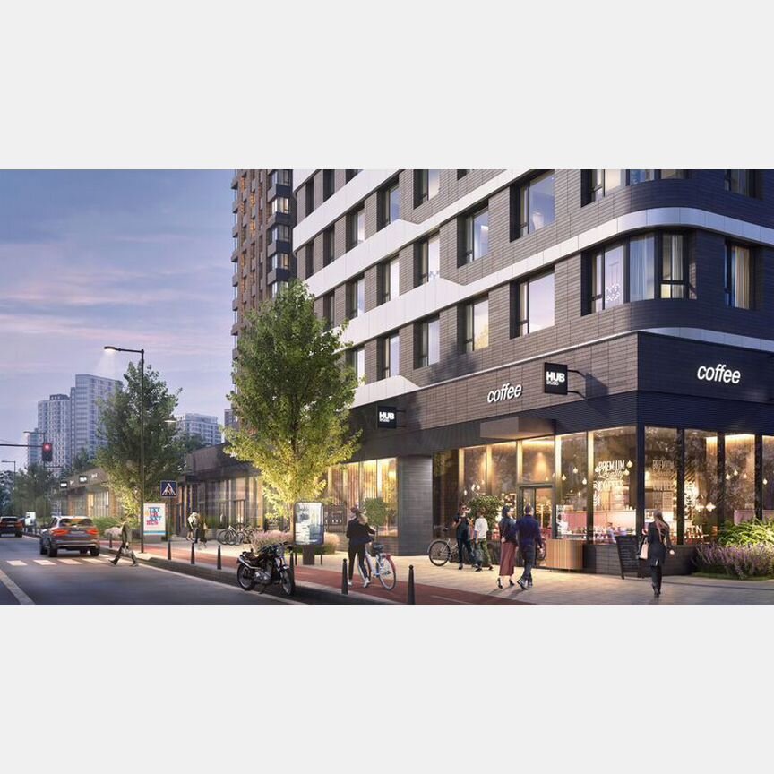 1-к. апартаменты, 54,3 м², 11/11 эт.