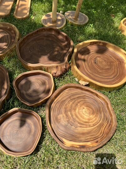 Деревянная тарелка