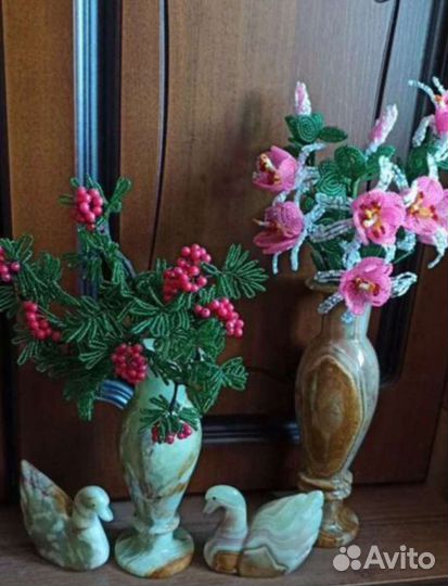 Вазы, графин оникс