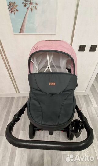 Коляска 3 в 1 Sevillababy Sofia розовая