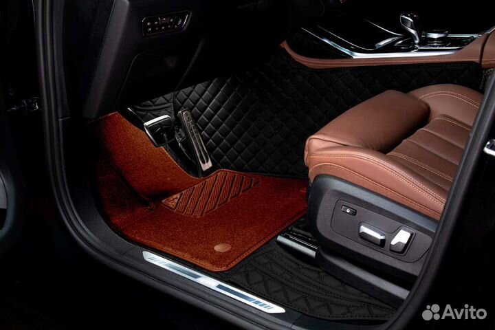 3D Коврики Range Rover Салон Багажник из Экокожи