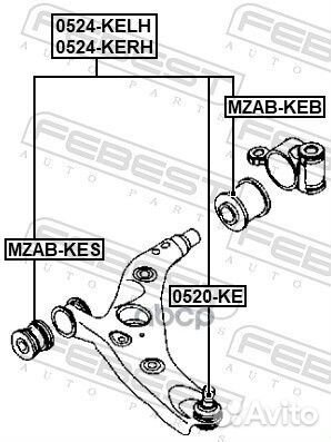 Рычаг передний L mazda 6 GJ 2012-2016 febest