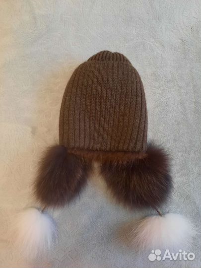 Шапка меховая для девочки