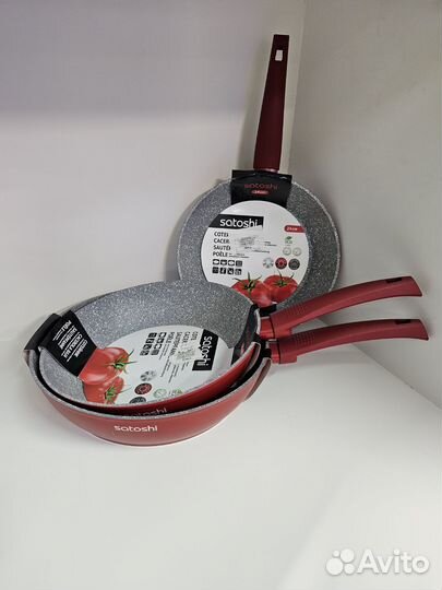 Сковорода с антипригарным покрытием каменным