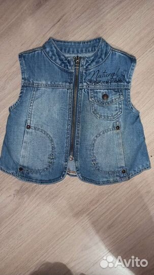 Жилетки джинсовые