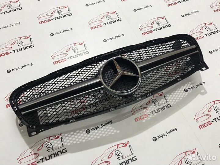 Решетка GLA в стиле AMG 45 17-н.в Хром звезда