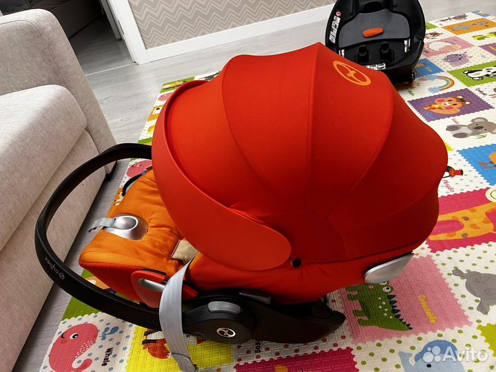 Автолюлька cybex cloud q с базой isofix