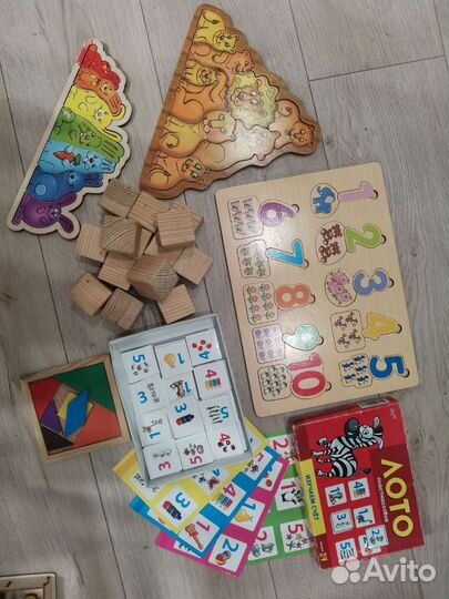 Развивающие деревянные игрушки пакетом