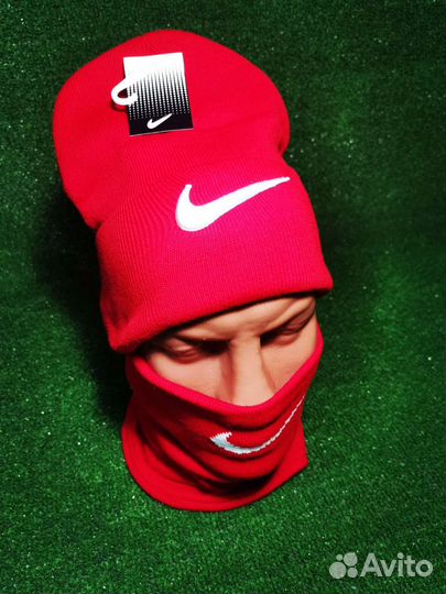 Шапка + Снуд. Подростковые брендовые adidas,nike