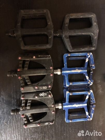 Педали платформы контактные мтб