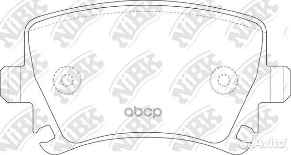 Колодки тормозные дисковые задние NiBK PN0349 Я