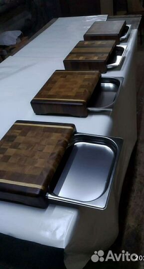 Доска разделочная торцевая с гастроемкостью