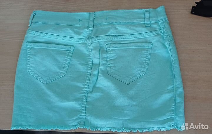 Джинсовая мини-юбка