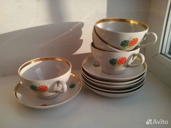 Фарфоровые чайные пары (Дулёво)