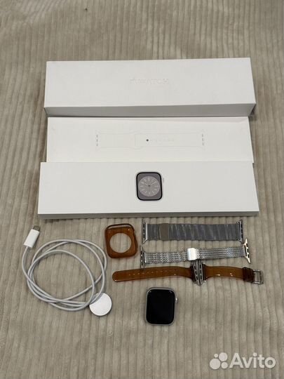 Часы apple watch series 8 45 mm silver