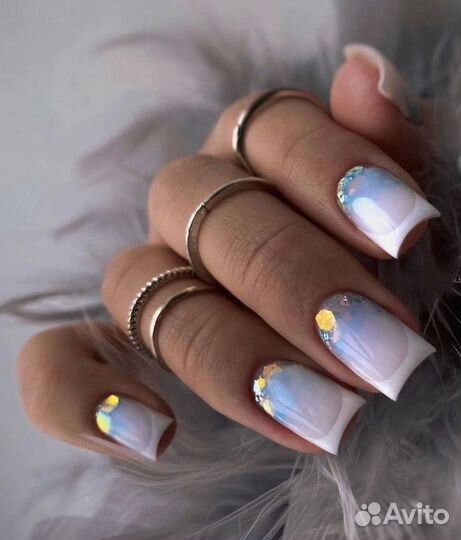 Маникюр гель лак наращивание, укрепление ногтей