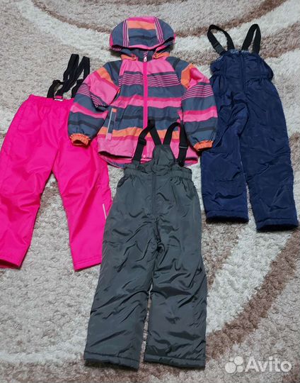 Костюм утепленный и штаны для девочки 116