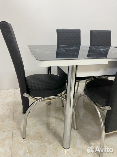 Обеденная группа стол и стулья 6 шт