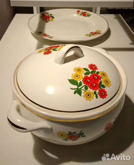 Блюдо, супница. Посуда зик Конаково СССР