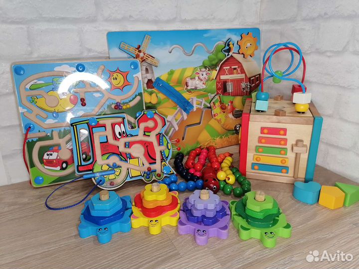 Деревянные развивающие игрушки