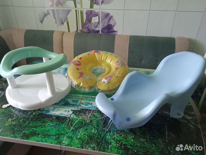 Ванночка, горка, круг для плавания, горшок