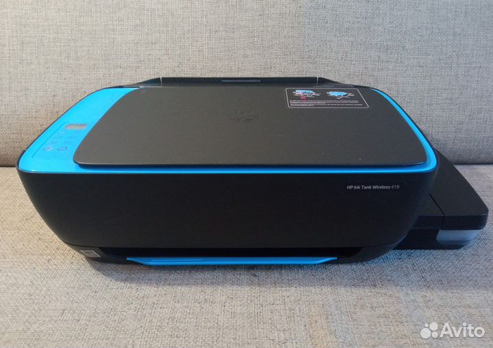Принтер с снпч и Wi-Fi HP Ink Tank Wireless 419