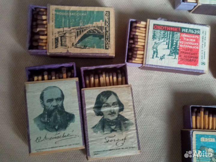 Спички СССР в деревянном коробке