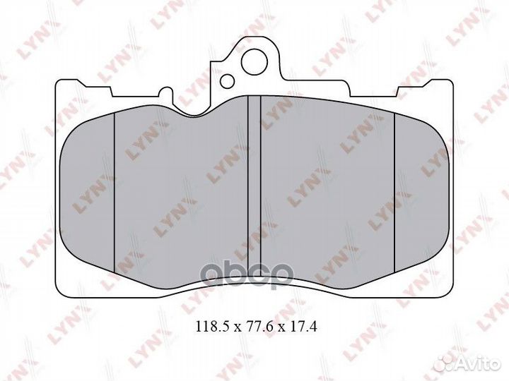 Колодки тормозные дисковые передние BD-7566 LYN